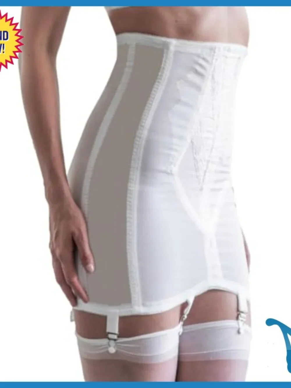 Extra Firm Open Bottom Girdle with Zipper Closure for Shaping & Support